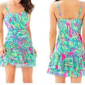 Lilly Pulitzer Pink and Green Morgana Dress